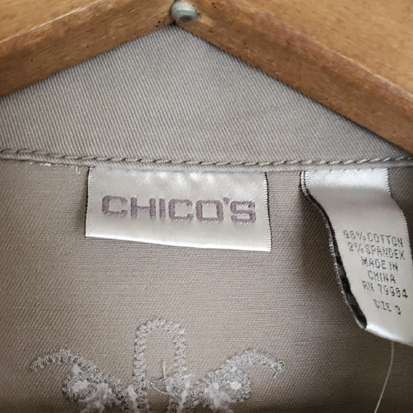 Chico's Chelsea Pacie Jacket Granite Size 3 - Picture 3 of 17